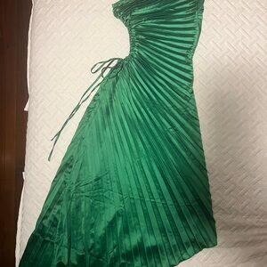 Commense One Shoulder Green Dress